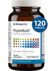 Metagenics PhytoMulti Without Iron - Daily Multivitamin Supplement with Phytonutrients, Vitamins and Minerals for Multidimensional Health Support - 120 Tablets, 60 Day Supply