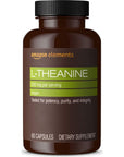 Amazon Elements L-Theanine, 200mg, 60 Capsules, 2 month supply (Packaging may vary)