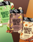 Naked Oats  Chocolate PB Banana Overnight Oats 20g GrassFed Protein GlutenFree Oatmeal Instant Breakfast or Shake High Protein Oatmeal High Fiber Breakfast Shake Non GMO No Soy  12 Servings