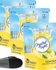 Lemonade Drink Mix Bundle Includes Crystal Light Lemonade Drink Mix Pitcher Packets Three  16 Pitcher Packs Plus a Vendesta Magnetic Clip Refreshing  LowCalorie Perfect for Family Gatherings