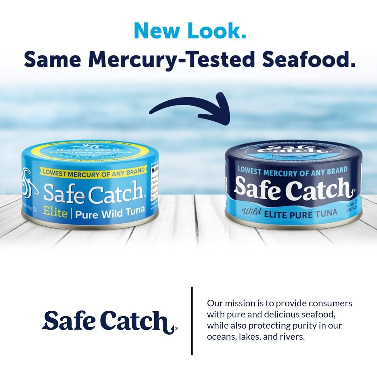 Safe Catch Canned Wild Tuna Fish Wild Caught Lowest Mercury GlutenFree Kosher NonGMO Whole30 Approved Paleo Keto Food 5oz Can 12Pack