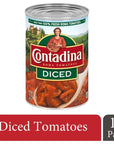 Contadina Diced Tomatoes 145 oz Pack of 12 Cans