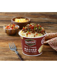 Idahoan 4 Flavor Mashed Potatoes Microwavable Bowls Variety 2 of each Flavor Pack of 8 with By The Cup Mood Spoons