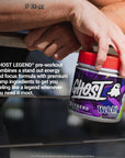 GHOST Legend V2 Pre-Workout Energy Powder, Welch's Grape - 25 Servings - Caffeine, L-Citrulline, & Beta Alanine Blend for Energy Focus & Pumps - Free of Soy, Sugar & Gluten, Vegan