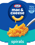 Kraft Spirals Original Macaroni and Cheese Easy Microwavable Big Bowl Dinner 35 oz Bowl