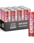 Sparkling Ice +ENERGY Power Punch Sparkling Water - 12 fl oz Cans (Pack of 12)