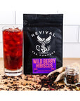 Revival Tea Company Wild Berry Hibiscus Tea  Herbal Tea Blend with Elderberry and Natural Wild Berry Flavor  Caffeine Free  24 Tea Bags