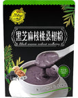 Mkostlich Black Sesame Walnut Mulberry Powder Soup Chinese Instant Breakfast Porridge Black Sesame and Walnut Mixed Powder Drink 500g110Lbs Black Sesame Walnut Mulberry