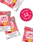 YOU LOVE FRUIT - CHEERY CHERRY MANGO All Natural Fruit Snacks, Healthy Snack Pack, Real Fruit! Gluten Free, Non GMO, Vegan, Fiber packed, Low Fat, Kosher, Variety Pack, Great For Adding To Gift Box, 1.0 oz (Pack of 12)