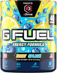 G Fuel aDrive Energy Powder, Sugar Free, Clean Caffeine Focus Supplement, Water Mix, Blueberry & Lemonade Flavor, Focus Amino, Vitamin + Antioxidants Blend, aDrive - 9.8 oz (40 Servings)