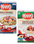 Maypo Instant Maple Oatmeal and Instant Vermont Style Maple Oatmeal 14oz 1 pack each