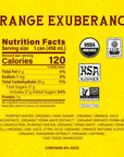 Guayakí Organic Yerba Mate Clean Energy Drink Alternative Orange Exuberance Flavor 155 Oz Pack of 12 150mg Natural Caffeine Smooth Energy  Focus