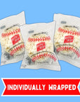 Kathy Kaye Baseball Themed Popcorn Balls Individually Wrapped Salty Snacks Sports Party Favor 8 Pieces Included 8oz