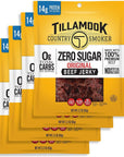 Tillamook Country Smoker Keto Friendly Zero Sugar Beef Jerky Original 22 Ounce Pack of 4