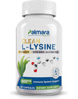 Palmara Health Clean L-Lysine 600mg, 120 Capsules