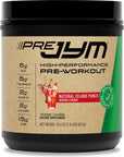 JYM Supplement Science Pre JYM Pre Workout Powder - BCAAs, Creatine HCI, Citrulline Malate, Beta-Alanine, Betaine, and More Naturally Flavored Island Punch Flavor, 30 Servings