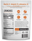 Crunchies Freeze-Dried Fruits, 100% All Natural Crispy Fruit, Non GMO and Kosher, Resealable Freeze Dried Fruit Snack Packs, Pack of 6 (Cinnamon Apple)