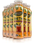 Heaven  Earth Organic Iced Tea 112oz 6 Pack  Real Black Tea Pure Fruit Juice No added Sugar Flavor or Color