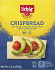 Schar  Crispbread  Certified Gluten Free  No GMOs Lactose Fat Cholesterol Wheat or Preservatives  53 oz