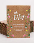 BENTLEY SEED CO Oh Baby Flower Seeds Packets  GirlBoy Baby Shower Favors  PreFilled 25 Wildflower Seed Packs for Favor  EcoFriendly Gift  Babys Guest Giveaways  NonGMO Seeds  Brown Envelop