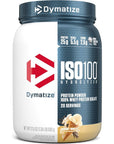 Dymatize ISO100 Hydrolyzed Protein Powder, 100% Whey Isolate , 25g of Protein, 5.5g BCAAs, Gluten Free, Fast Absorbing, Easy Digesting, Gourmet Vanilla, 20 Servings