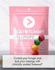 Flat Tummy Lollipops Pack of 30  Crush Cravings and Avoid Unwanted Calories  Apple Grape Watermelon  Berry  Delicious Low Calorie Diet Candy  Clinically Proven Ingredient