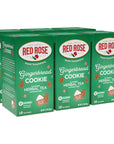 Red Rose Sweet Temptations Dessert Tea Gingerbread Cookie Zero Carbs Zero Sugar Bursting with Flavor CaffeineFree Delicious Beverage Herbal Tea 18 Count Naturally Flavored Herbal Tea Pack of 6