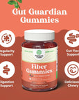 Sugar Free Fiber Gummies for Adults - High Fiber Supplement Gummies Vitamins for Adults with Prebiotic Soluble Chicory Root for Immunity and Digestive Support - Non GMO Halal Vegan Kosher Gluten Free