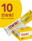 think! Protein Bars, High Protein Snacks, Gluten Free, Kosher Friendly, Lemon Delight, Nutrition Bars, 2.1 Oz per Bar, 10 Count (Packaging May Vary)