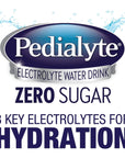 Pedialyte Electrolyte Water with Zero Sugar, Hydration with 3 Key Electrolytes & Zinc for Immune Support, Berry Frost, 1 Liter, 4 Count