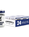 Owens American Tonic Premium Cocktail Mixer Made with Real Quinine and a Unique Zesty Finish  82oz Cans 24 pack