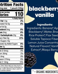 Noka Superfood Fruit Smoothie Pouches Blackberry Vanilla Healthy Snacks with Flax Seed Plant Protein and Prebiotic Fiber Vegan and Gluten Free Snacks Organic Squeeze Pouch 422 oz 12 Count