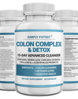 Colon Cleanse, Colon Cleanser & Detox, Colon Health Supplement with Probiotic, Laxatives, MCT Oil & Fibers for Cleansing, Constipation Relief, Digestive Health & Energy, 30 Capsules