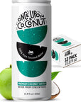 Once Upon a Coconut 100 Pure Coconut Water  Low Calorie AllNatural Drink with Electrolytes  No Added Sugar or Sweeteners  NonGMO  GlutenFree  Pack of 12 Cans each 108 fl oz