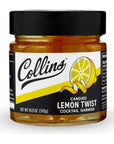 Collins Lemon Twist in Syrup Candied Citrus Peel - 10.9oz Jar