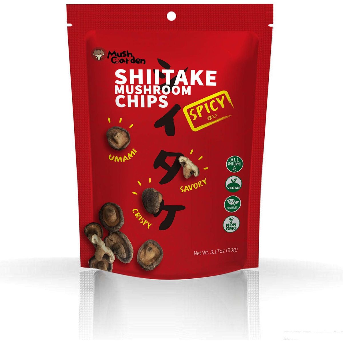 MushGarden Shiitake Mushroom Chips Spicy