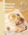 HYNTMYT Organic Ginger Tea Bags USDA Organic Ginger Root Tea Spicy  Warm Flavor Caffeine Free 120 Count