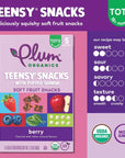 Plum Organics Teensy Fruits, Berry, 5 Count (Pack of 4)