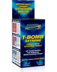 MHP T-Bomb 3xtreme Clinically Tested, Testosterone Booster for Men, Increase Libido, 168 Count