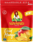 SunMaid Dried Mangos  15 oz Resealable Bag  Dried Mango Slices  Dried Fruit Snack for Lunches Snacks and Natural Sweeteners pack of 1