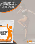 BulkSupplements.com L-Carnitine Powder - Carnitine Supplement, L Carnitine 1000mg, Carnitine Powder - Amino Acids Supplement, Energy Support - Gluten Free, 1g per Serving, 100g (3.5 oz)