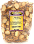 Sea Salt Bagel Chips, Bulk Size (24oz. Resealable Zip Lock Stand Up Bag)