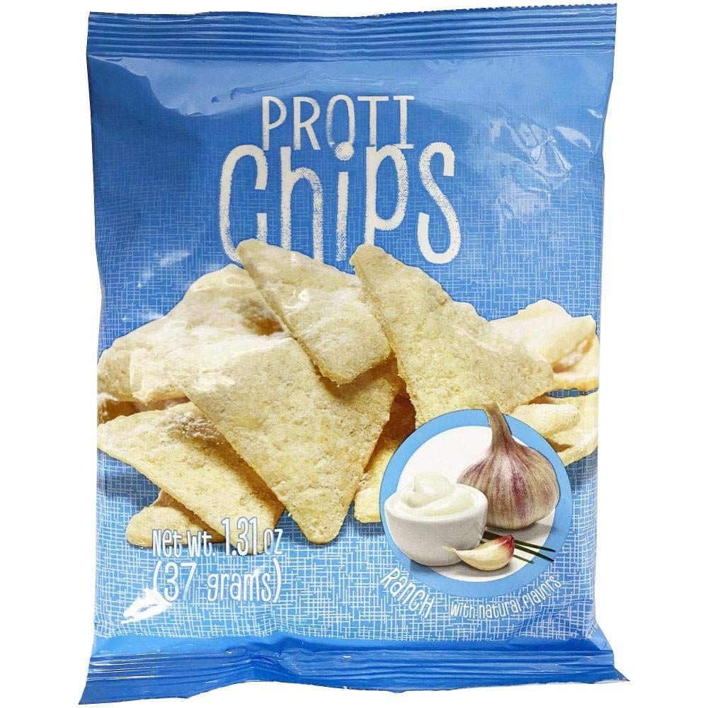 ProtiWise - Protein Chips | 7 Bags | Healthy Delicious Diet Snack | Weight Control | Gluten Free - Low Calorie - Low Carb - High Fiber (Ranch)