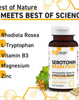 NATURAL STACKS Serotonin w/L Tryptophan & Rholiola - 120ct