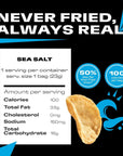 Popchips Potato Chips, Sea Salt, 12ct Single Serve 0.8oz Bags, Low-Calorie and Gluten Free, Salty Snacks for Adults and Children, Non-GMO, Vegan & Kosher Friendly, 100 Calories Per Bag