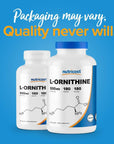 Nutricost L-Ornithine 500mg - 180 Capsules - Non-GMO and Gluten Free