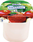 Physical Therapy Suppliers19843 Thick  Easy Thickened Apple Juice Clear thickener for Natural Apple Juice Appearance Nectar Consistency Pack of 24 4 oz Each