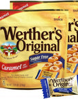 Werthers Original Hard Sugar Free Caramel Candy for MeltinYourMouth Indulgence  Delicious Individually Wrapped Sugar Free Caramel Hard Candies for Adults Resealable Bag Freshness  77oz 2 Pack