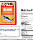 GEISHA Sardines in Louisiana Hot Sauce 353oz Pack of 24 Sardines HALAL  Kosher Certified  Gluten Free  Wild Caught  Good Source of Protein