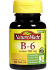 Nature Made Vitamin B6 100 mg Tabs, 100 ct